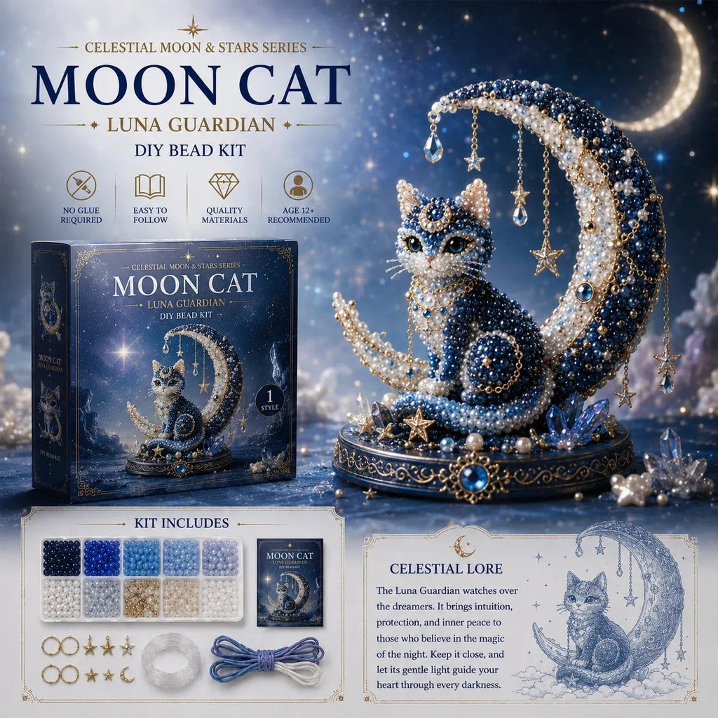 LunaCharm – Moon Cat Celestial DIY Bead Kit
