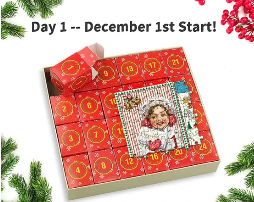 Merry Jigsaw Advent Calendar Puzzle Marnetic