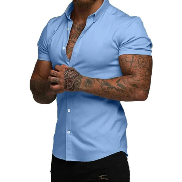 StrideFit – StretchTech Slim Shirt for Work & Workout
