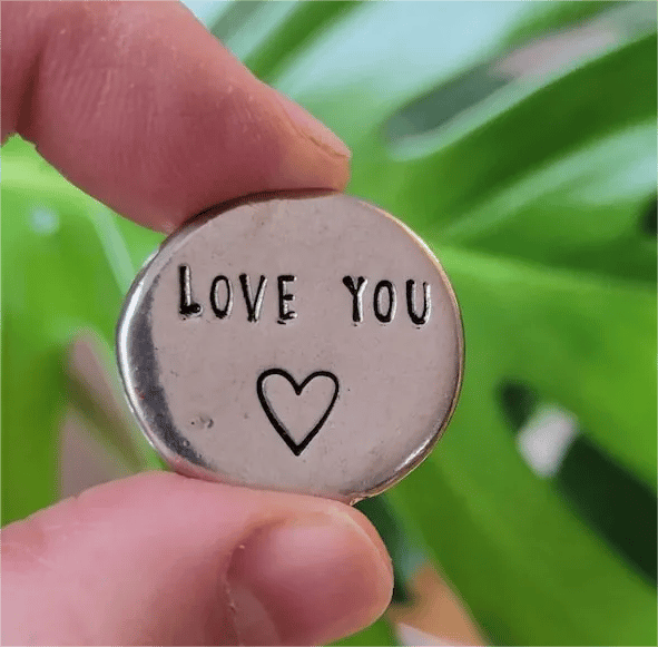 HeartCarry – Handcrafted Pewter Pocket Token