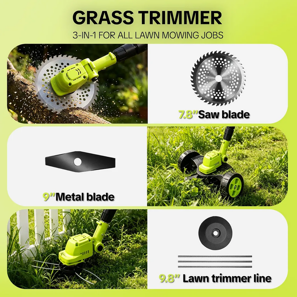 TrimPro – 3-in-1 Cordless Grass Trimmer