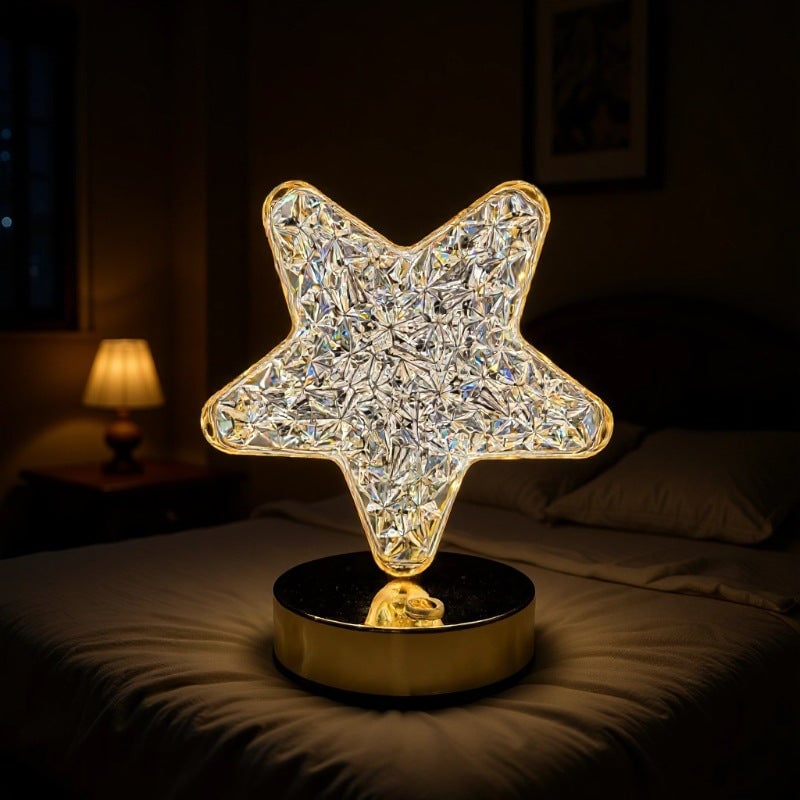 LumiCrystal – Rechargeable LED Night Lamp