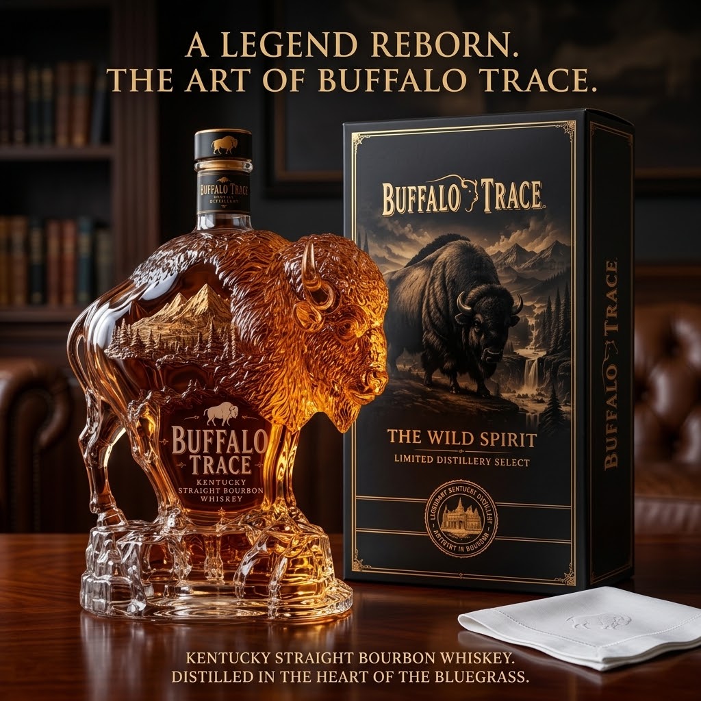 BuffaloCrest – Commemorative Mountain Whiskey Bottle