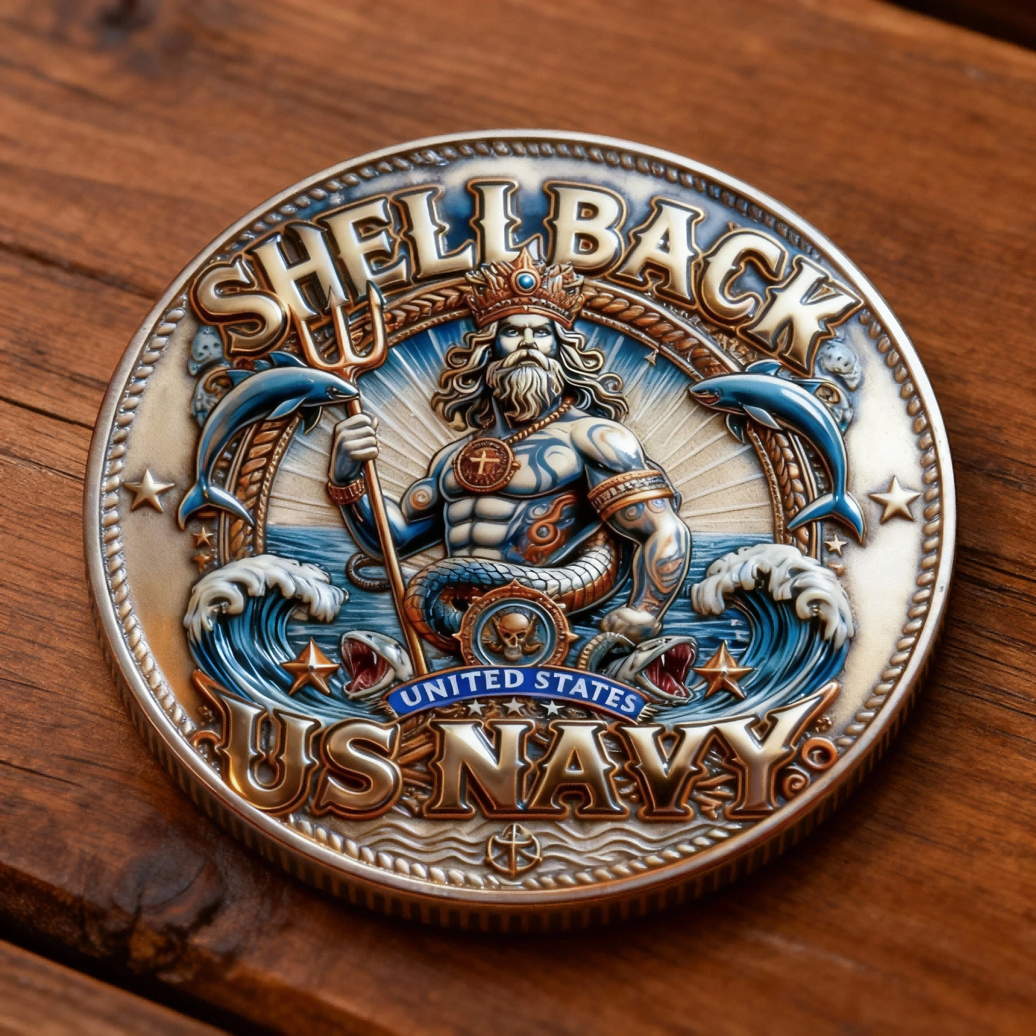 🏆Black Friday 60% OFF - 🇺🇸 US Navy Shellback Commemorative Coin