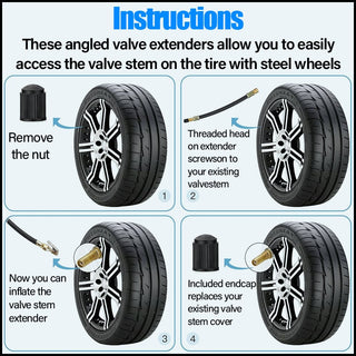 AutoExtend - Universal Tire Valve Extenders