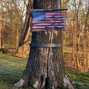 FreedomForge - Handcrafted Wooden American Flag