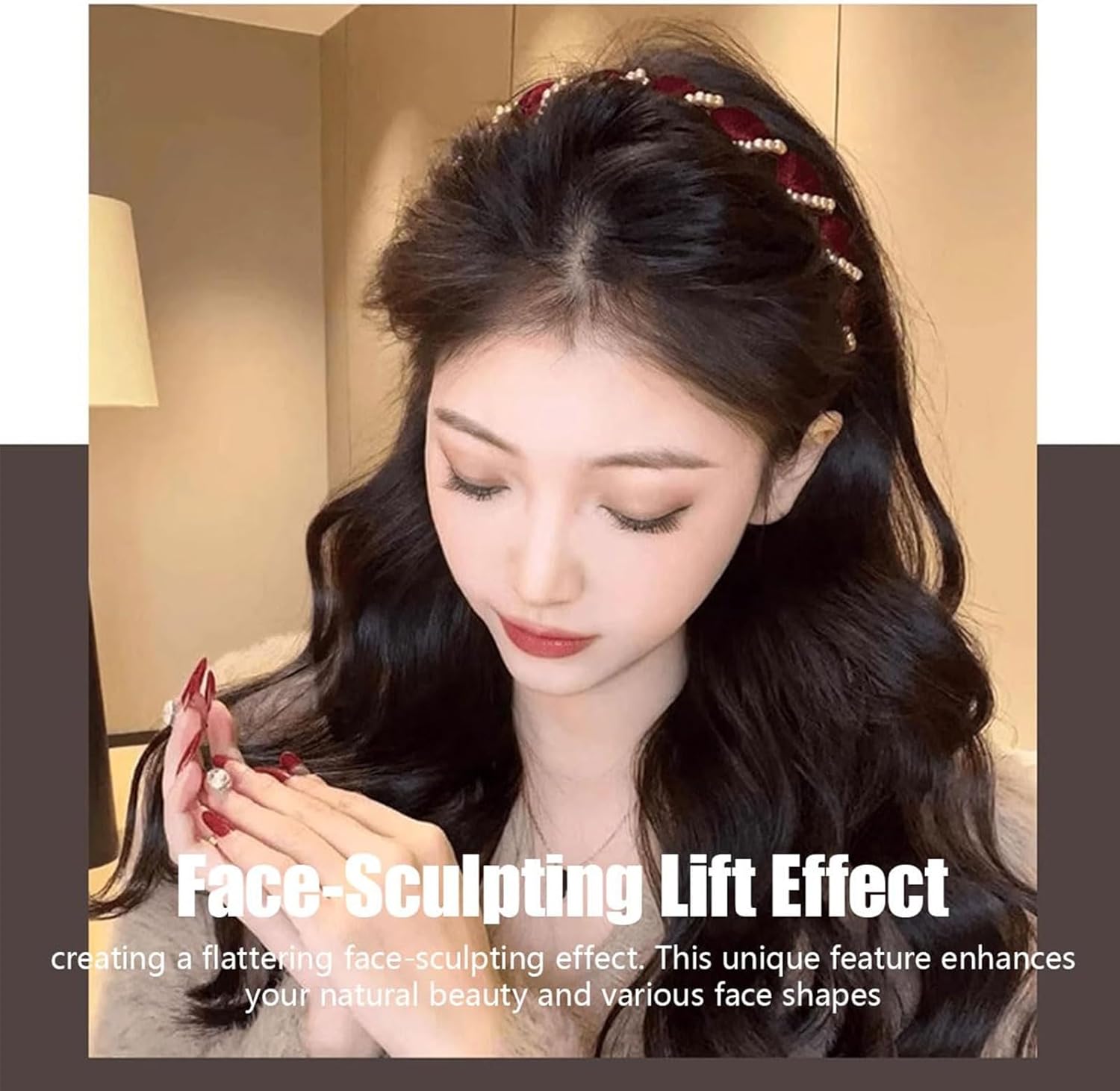 CrownPearl – Retro High Skull Headband