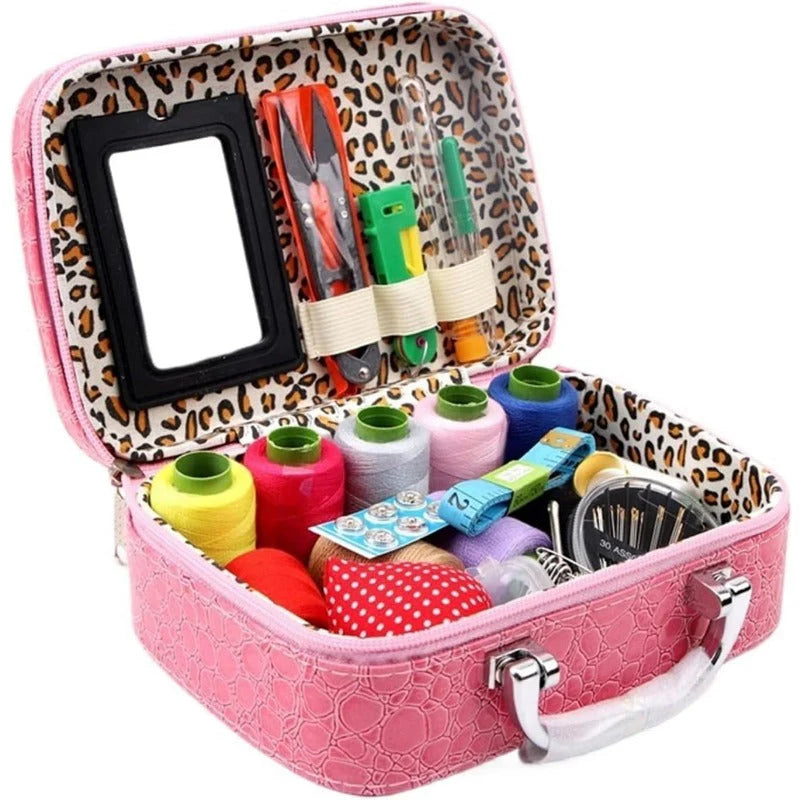 StitchHaven – Portable Sewing Kit in Leather Case