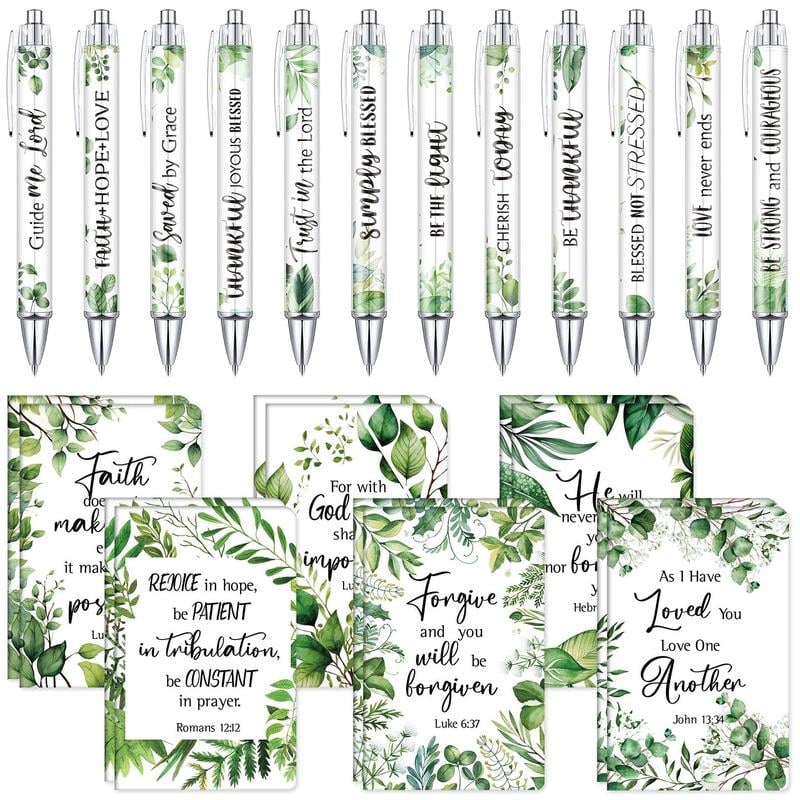 BlessedLines – Bible Verse Notebook & Pen Set