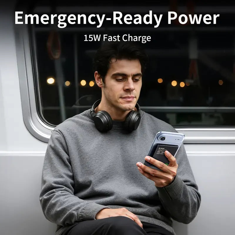 SnapVolt – 15W Ultra-Slim Magnetic Wireless Power Bank