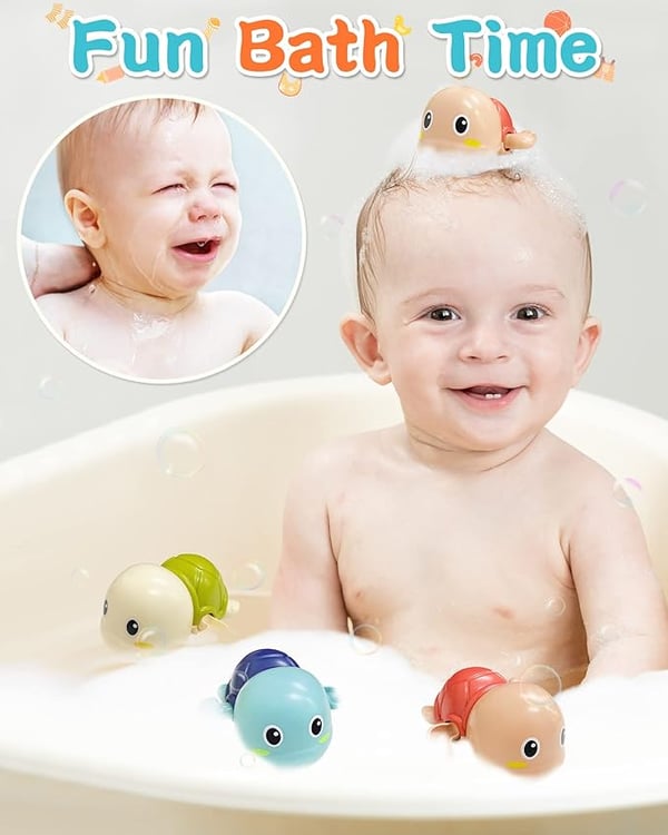 TinyTide - Interactive Turtle Bath Toy Set