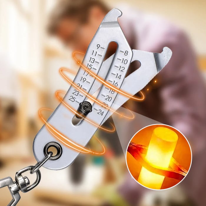 ThreadMate – Compact Thread Size Measuring Keychain