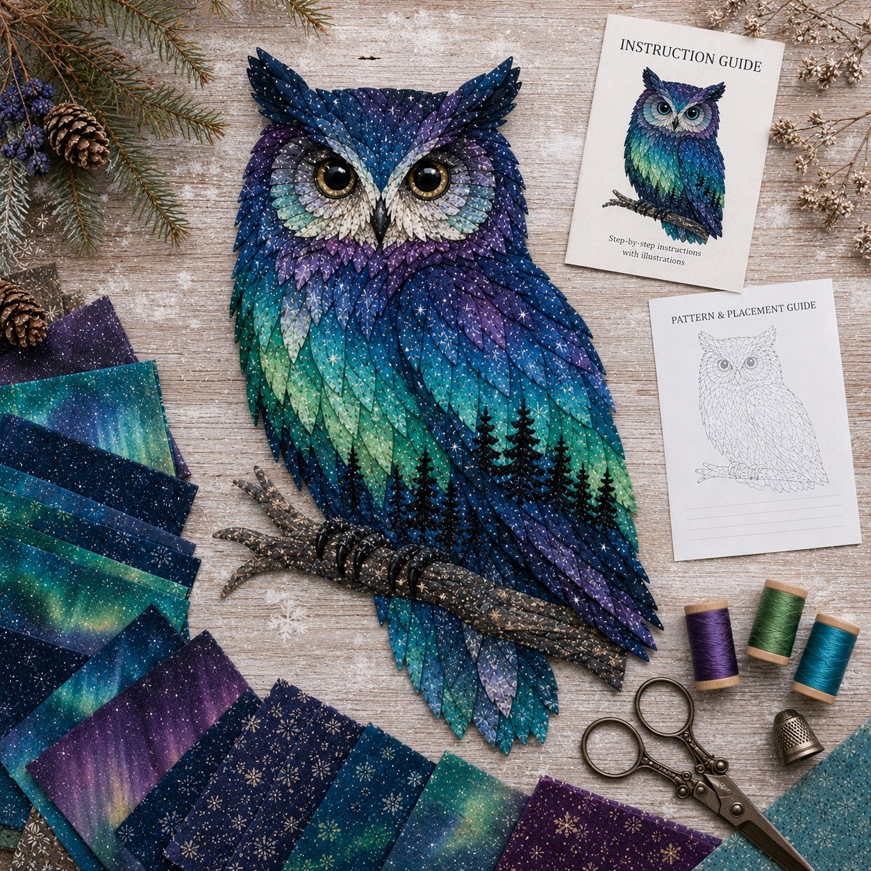 SkyStitch – Northern Lights Patchwork Kit