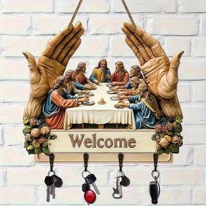 🙏Jesus and Disciples Wall Art Keychain