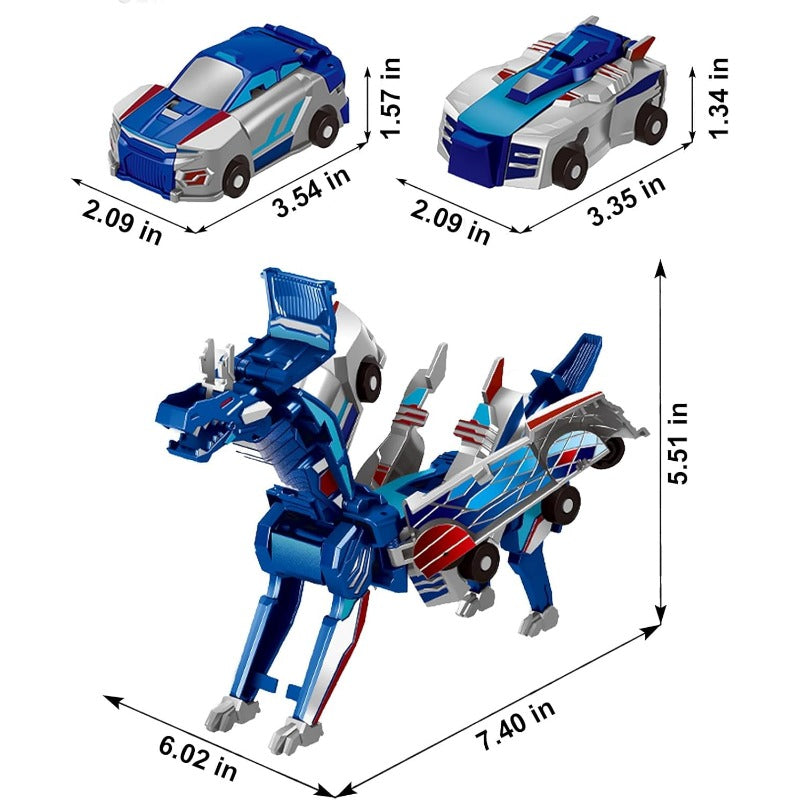 DinoRacer – 2-in-1 Transforming Race Car Toy