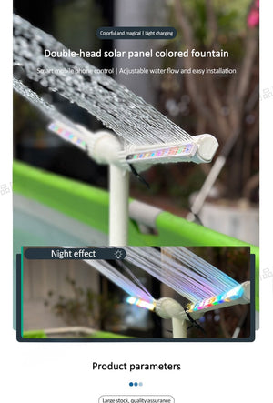 HydraLuxe – Solar Powered Pool Fountain with Dual Stream