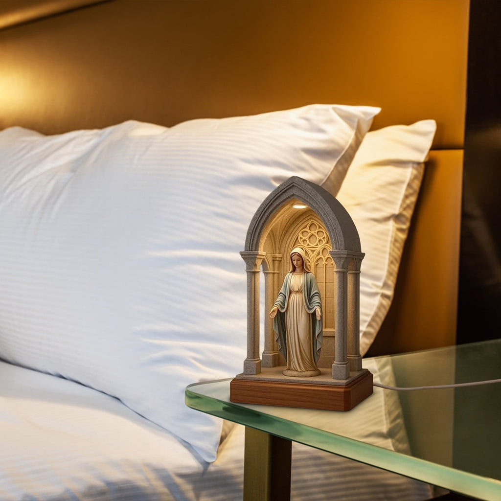HaloLight – Virgin Mary LED Prayer Table Lamp