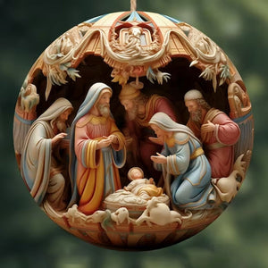 FestiveFaith - Charming 2D Nativity Ornaments