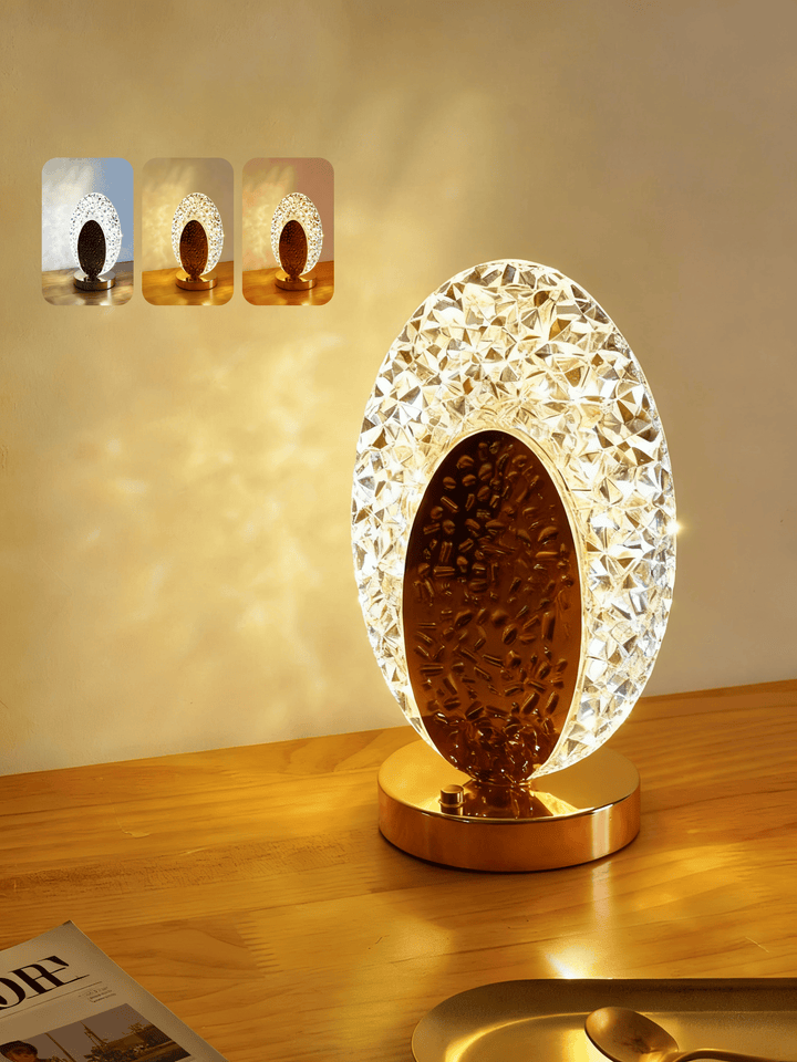 LumiCrystal – Rechargeable LED Night Lamp