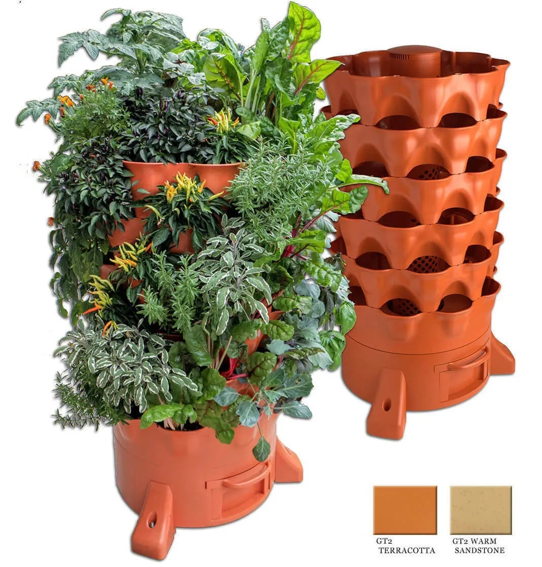GrowSpin – Rotatable Garden Tower for Vertical Planting