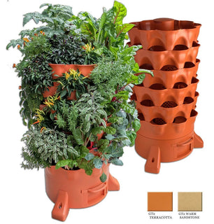 GrowSpin – Rotatable Garden Tower for Vertical Planting