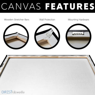 Christian wall art: Pray like Nehemiah obey like Daniel canvas wall art