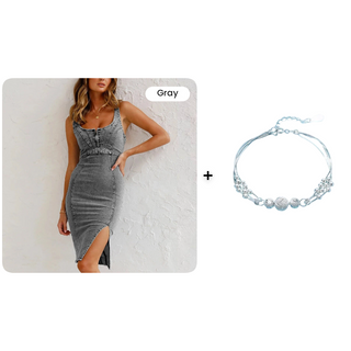 ChicCurve – Elegant Slim Fit Denim Dress