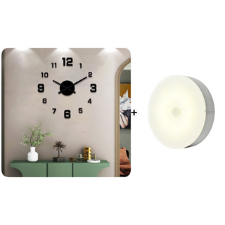 TimeVista – 3D Luminous Acrylic Wall Clock Set