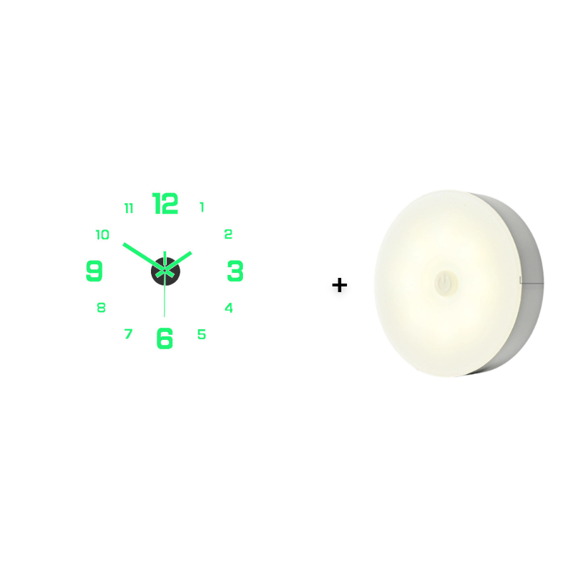 TimeVista – 3D Luminous Acrylic Wall Clock Set