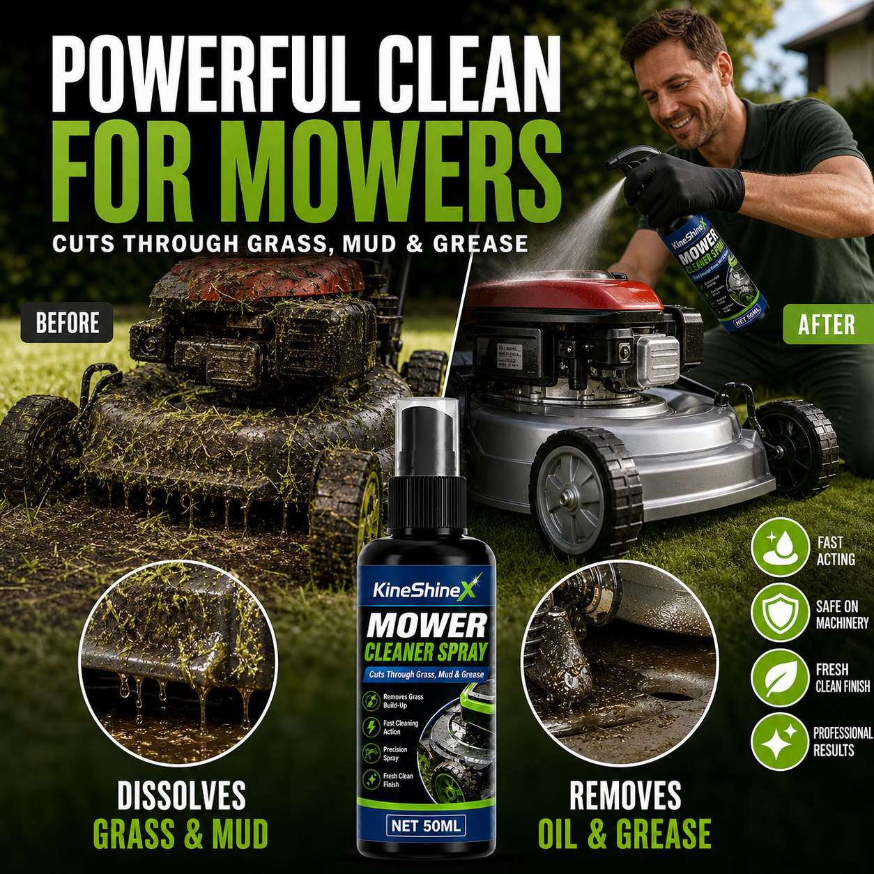 CleanForce – Heavy Duty Mower Cleaning Degreaser