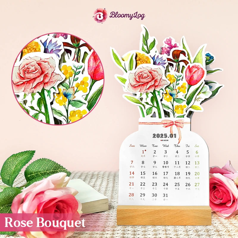 FloralGlow - 2025 Blooming Flower Calendar