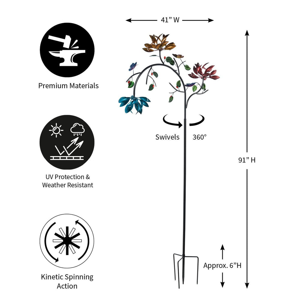 FloraTwirl – Summer Garden Wind Spinner