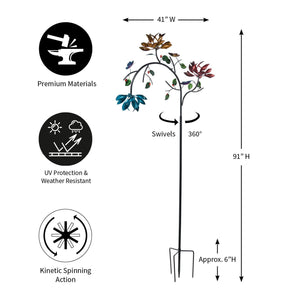 FloraTwirl – Summer Garden Wind Spinner