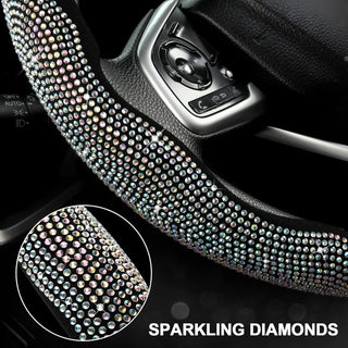 LuxiDrive – Crystal Studded Steering Wheel Cover
