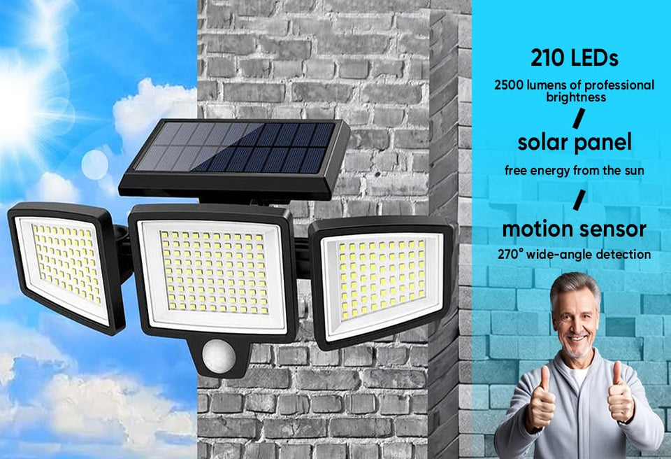 SunBlaze - Smart Solar Motion Lights – Bright, Durable, Wireless