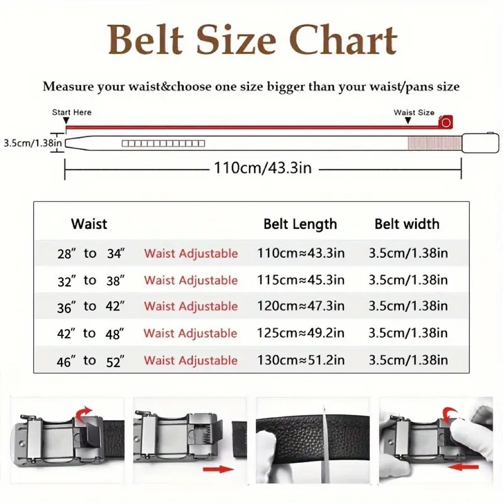 TactiStrap - Sleek Adjustable Leather Belt