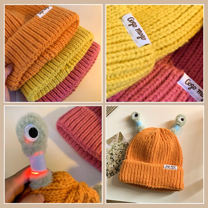 GlowChums Cozy Monster Knit Hat marnetic