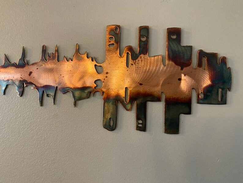 AngelStrings – Handmade Abstract Angel Guitar Metal Art