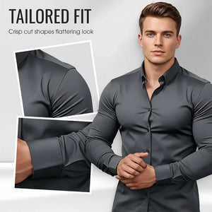 EternaStyle – Elegant Lapel Long Sleeve Shirt