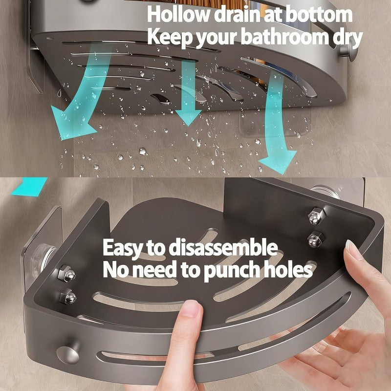 AquaFlex – Adjustable Triangle Shower Organizer