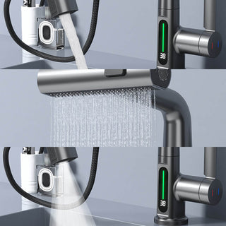 AuraStream – Pulling & Lifting Digital Display Faucet