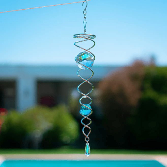 AuraSpin – Decorative Spiral For Hanging Gazing Ball