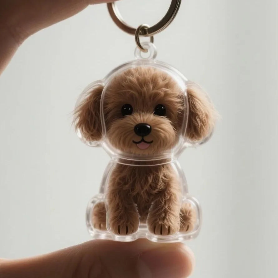 MemoryPaw – Pet Hair Memorial Capsule Keychain