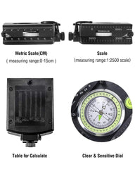 Multifunctional Military Aiming Compass with Clinometer