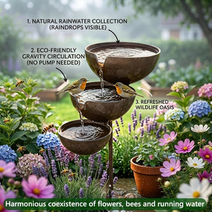 RainHaven – Rain Catcher Bird Bath