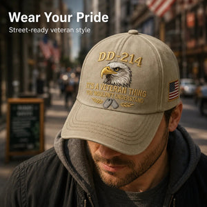 HonorWear – 3D Embroidered Veteran Cap