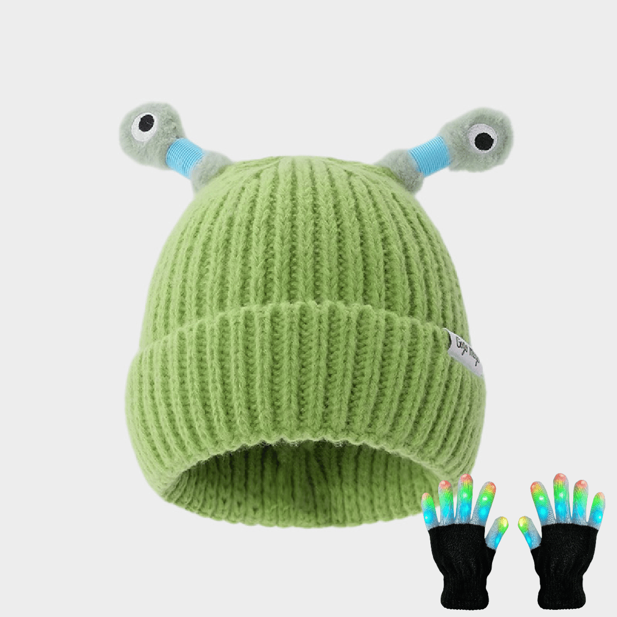 GlowChums Cozy Monster Knit Hat marnetic