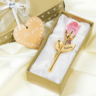 CrystalBloom – Romantic Personalized Rose Gift
