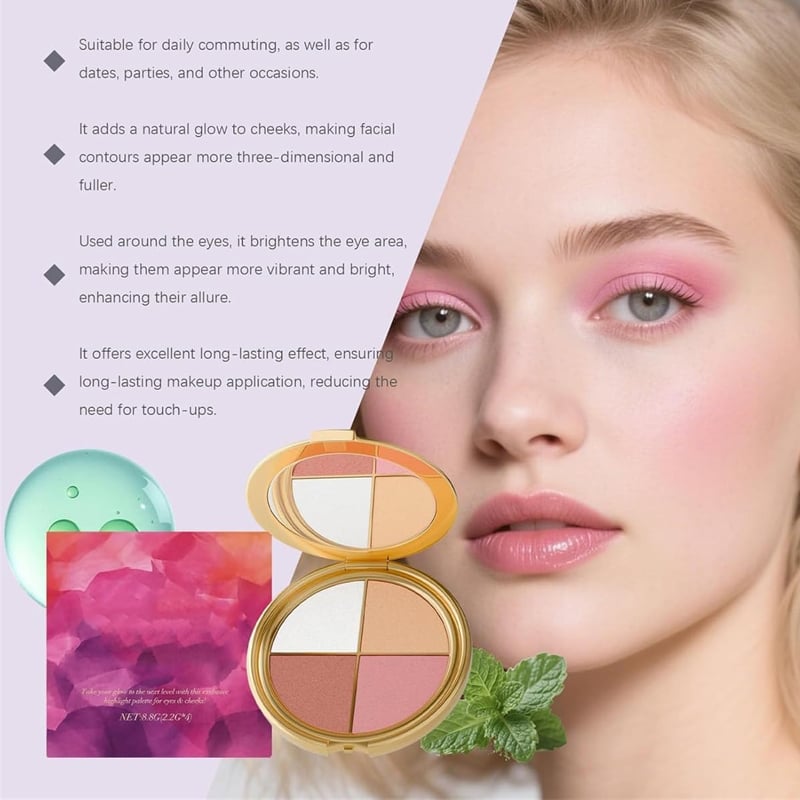 BeautyNova – 3-in-1 Palette for Face & Eye Makeup