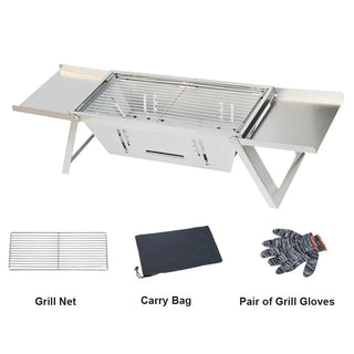 CampGrill – 3 Height Adjustable BBQ Grill with Carry Bag
